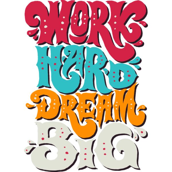 Word Hard Dream Big Thumbnail