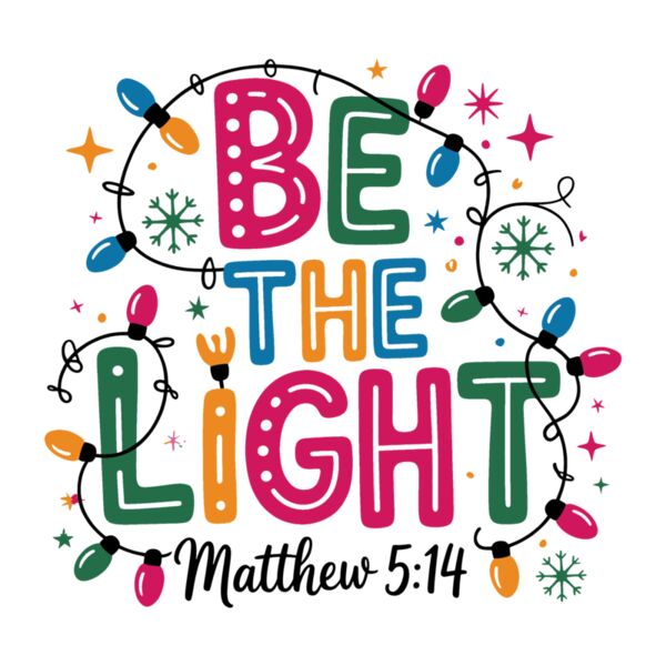 Christmas Light Be the Light Matthew PNG Thumbnail